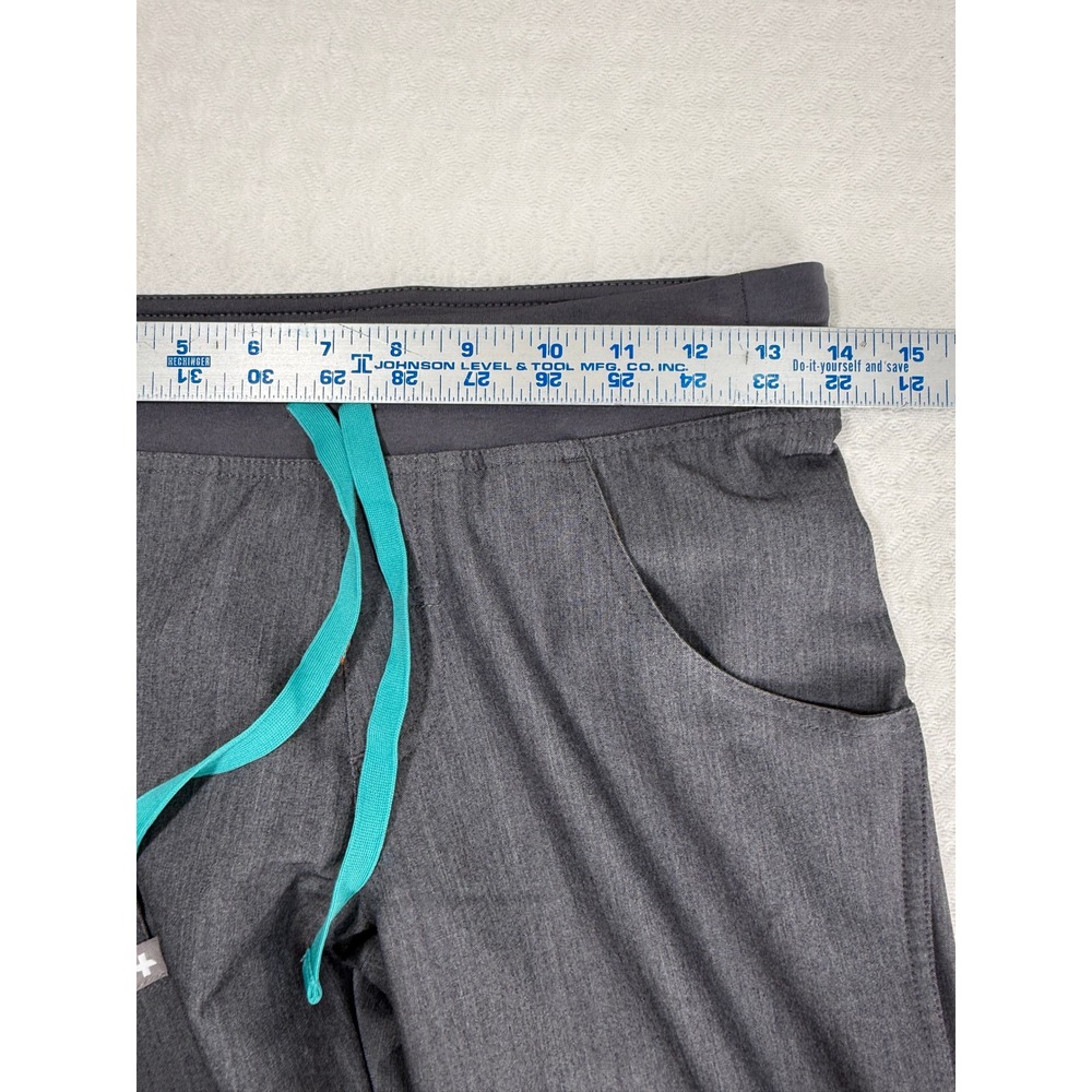 FIGS Technical Collection Heather Charcoal Grey Scrub Pants XXS Tall T210047 - Picture 4 of 7